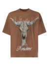Represent Dusty Brown Jersey British Cowboys T-shirt In Multi