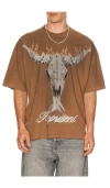 Represent Dusty Brown Jersey British Cowboys T-shirt In Brown