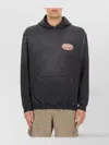 Represent British Hooded Sweatshirt With Kangaroo Pocket In Black