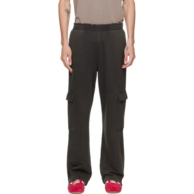 Represent Brown Initial Cargo Sweatpants In Black