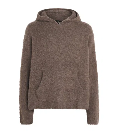 Represent Brushed Borg Hoodie In Animal Print