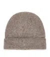 Represent Brushed Logo Beanie In Brown