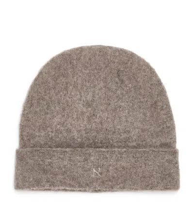 Represent Brushed Logo Beanie In Brown