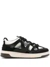 Represent White And Black Leather Bully Sneakers