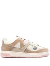 Represent Leather Bully Sneakers In Brown