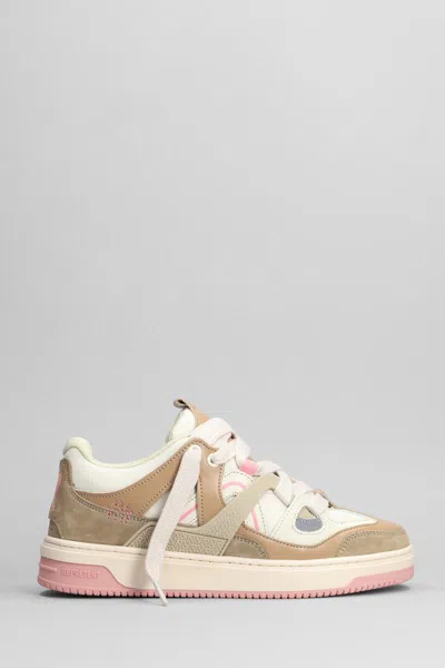 Represent Leather Bully Sneakers In Brown