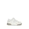Represent Studio Leather Gradient Sole Sneakers In White
