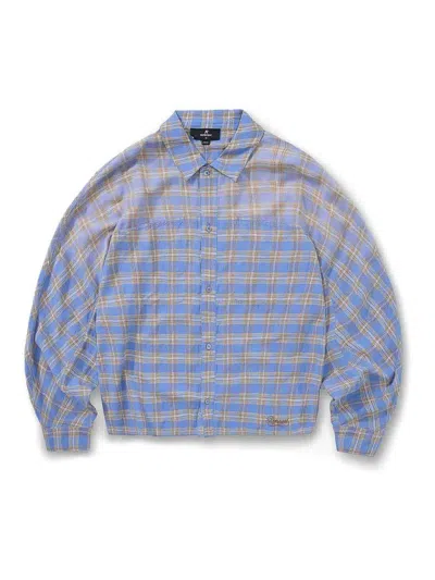 Represent Santa Monica Flannel Shirt In Blue