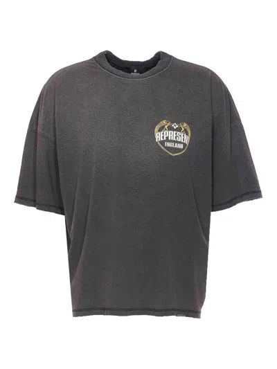 Represent Angel Border T-shirt In Gray