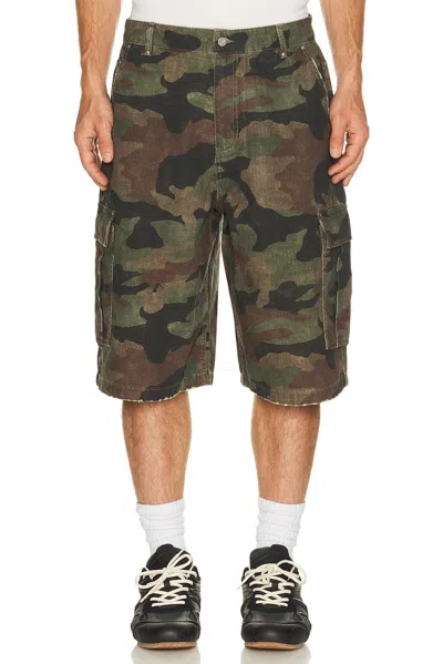 REPRESENT CAMO CARGO SHORT