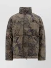 Represent Logo-embroidered Camouflage Puffer Jacket