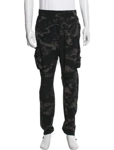Pre-owned Represent Camouflage Print Lounge Bottoms In Black