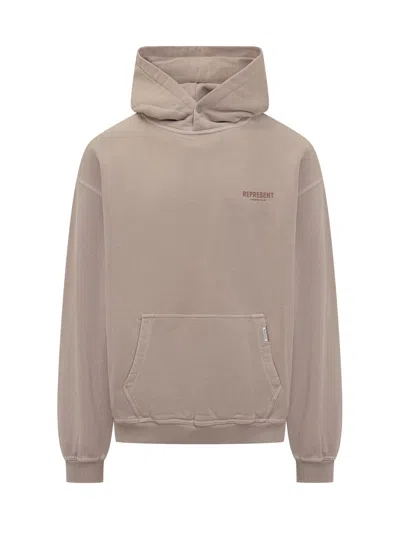 Represent Cappuccino Hoodie T-shirt In Dusty Mauve