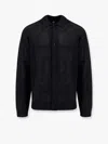 Represent Black Long Sleeve Mesh Knit Cardigan In Black