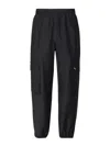 Represent Cargo Pants In Belnded Cotton In Black