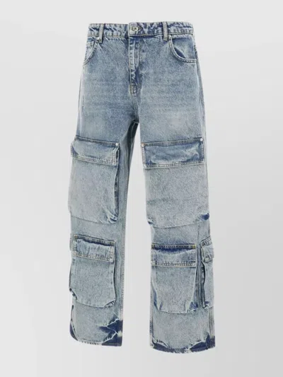 Represent R3ca Mid-rise Straight-leg Jeans In Blue