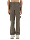 Represent Relaxed-fit Cargo Tech Pants With Multiple Pockets In Grey