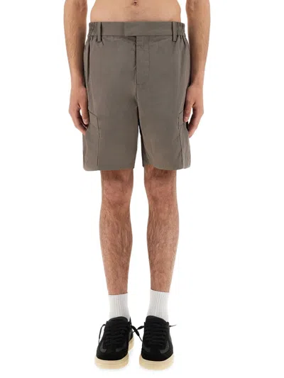 Represent Cotton-blend Tech Cargo Shorts In Brown