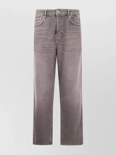REPRESENT CASUAL BAGGY DENIM TROUSERS EMBROIDERED DETAIL