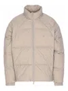 Represent Quilted Puffer Coat In Neutral