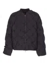Represent Mens Jet Black Pillow Quilted Puffer Jacket Xl In Gray