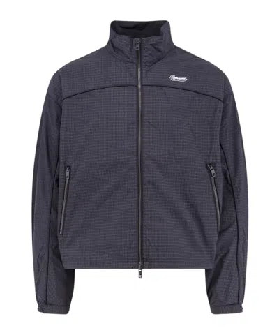 Represent Check-pattern Logo-embroidered Jacket In Multi