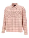 Represent Check-pattern Patch-pocket Shirt In Pink