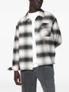 Represent Flannel Shirt With All-over Initials In Multi