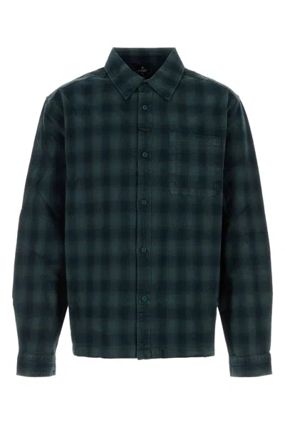Represent Checked Embroidered Organic Cotton Shirt