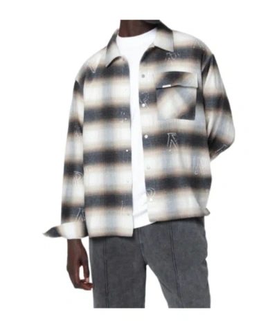 REPRESENT REPRESENT CHECKED FLANNEL SHIRT