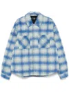 Represent Checked Jacket In Blue