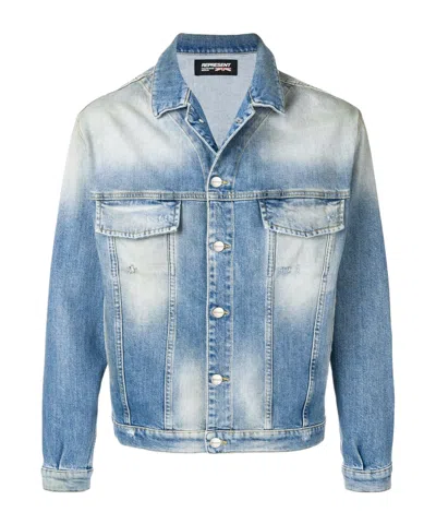 Represent Checked Overshirt In Blue