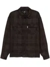 Represent Flannel Shirt Poches Poitrine Broderie Manches Longues In Brown