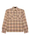 Represent Mens Sheer Flannel Check-pirnt Woven Shirt Brown Check Xl In Brown