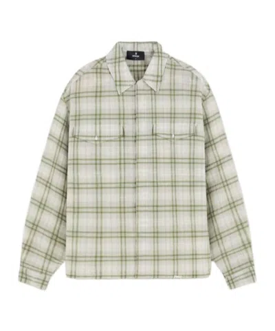 Represent Checked Shirt In White