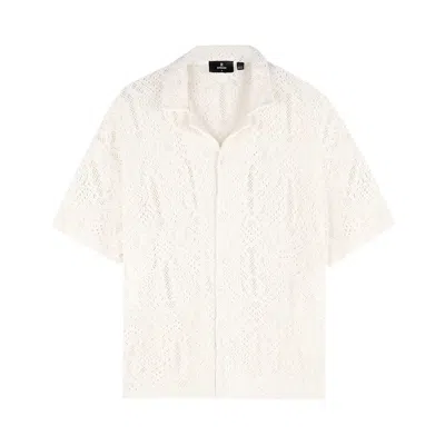 Pre-owned Represent Clo All Over Crochet Shirt 'off White' | Men's Size L