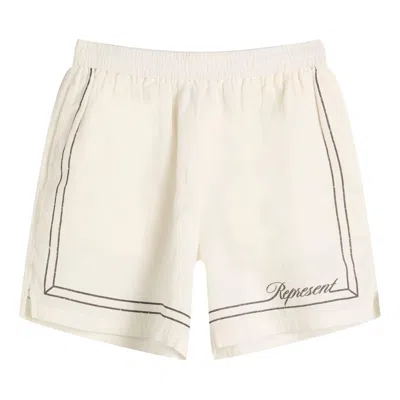 Pre-owned Represent Clo Border Short 'whisper White' | Men's Size S