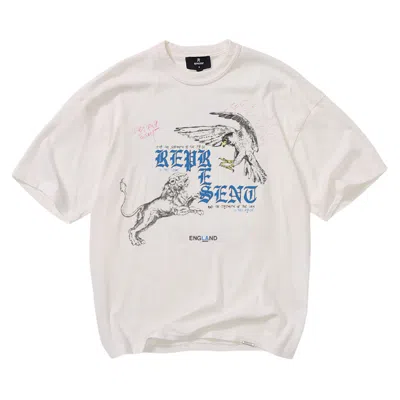 Pre-owned Represent Clo Enemy T-shirt 'flat White' | Men's Size L