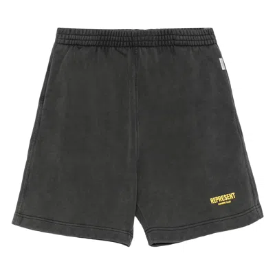 Pre-owned Represent Clo Owners Club Shorts 'vintage Grey/yellow' | Men's Size S