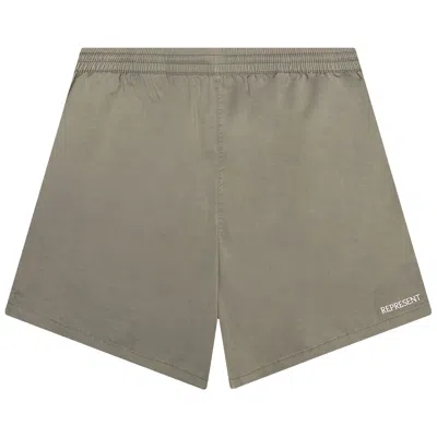 Pre-owned Represent Clo Season Script Short 'washed Grey' | Men's Size M