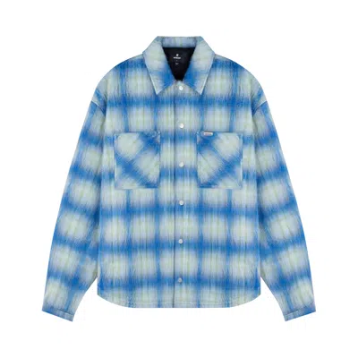 Pre-owned Represent Clo Textured Overshirt 'electric Blue' | Men's Size M