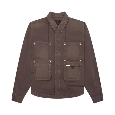 Pre-owned Represent Clo Workshop Shirt 'cedar' | Brown | Men's Size L