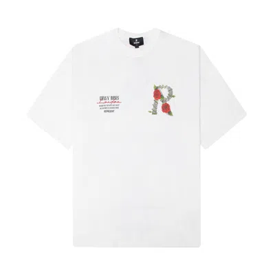 Pre-owned Represent Clo X Guns N' Roses Tour T-shirt 'flat White' | Men's Size Xxl