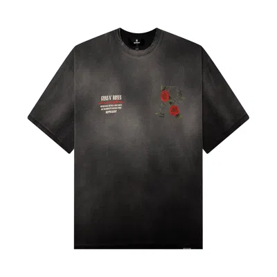 Pre-owned Represent Clo X Guns N' Roses Tour T-shirt 'stained Black' | Men's Size M