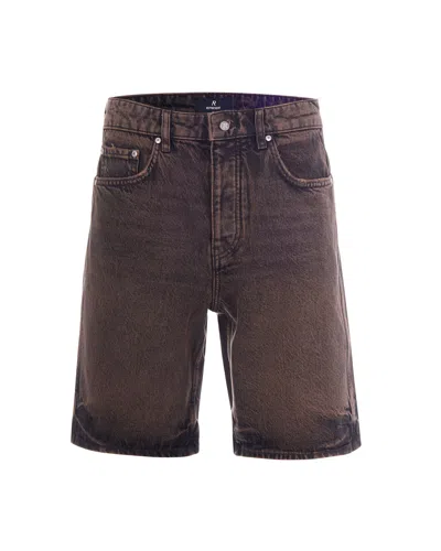 Represent Clothing Bermuda Denim Bark In Brown