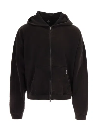 Represent Clothing Felpa Initial Boxy Zip Coffee In Multi