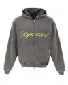 Represent Clothing Felpa Script Logo Grigia In Gray