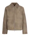 Represent Clothing Giubbino Shearling Marrone In Brown