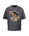 Represent Clothing T-shirt Golden Tour Sun Fade Grey In Gray