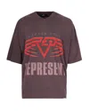 Represent Clothing T-shirt Legacy Tour Marrone In Burgundy
